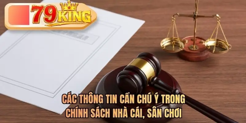 Các thông tin cần chú ý trong chính sách nhà cái, sân chơi